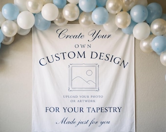 Custom Tapestry Wall Tapestry Party Banner - Custom Bachelorette Backdrop Flag - All Design Personalization