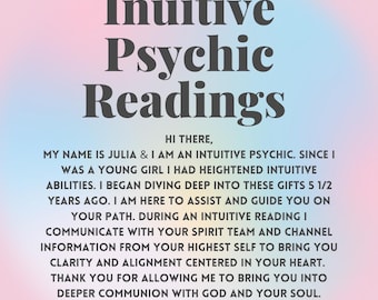 Intuitive Psychic Reading