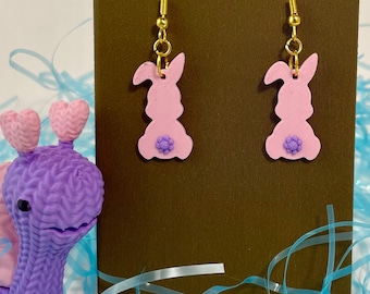Easter bunny silhouette earrings (2 designs)