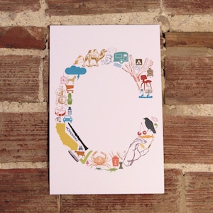 C is for... (11 x 17 Letter C Poster Print) | Gift for Baby Nursery, Newlyweds Wedding, Kids Room Wall Art