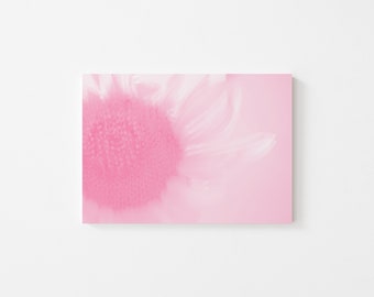 Pink Wall Art Prints~Flower Photography~Pastel Wall Decor~Sunflower Print~Pink Art~Gifts for Her~Boho Printable Wall Art~Abstract Flower Art