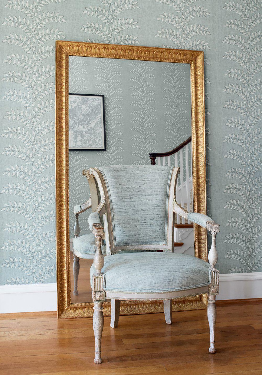 Thibaut FRONDESCENCE Wallpaper, Designer Wallpaper, Linen Mesh