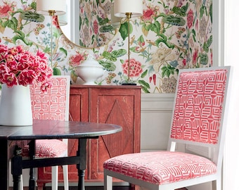 Thibaut HILL Wallpaper, Designer Wallpaper, Asian scenic wallpaper, Multiple Color Ways, GRAND PALACE Garden By Thibaut