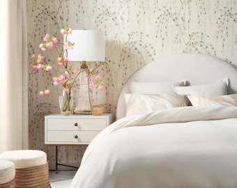 Thibaut WEEPING BLOSSOM Wallpaper, Designer Wallpaper, Cherry Blossom Wallpaper, Multiple Color Ways, YUTORI Collection by Thibaut