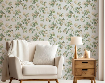 Anna French SUSSEX HYDRANGEA Wallpaper, Designer Wallpaper, Floral Wallpaper, Multiple Color Ways, BRISTOL By Anna French & Thibaut