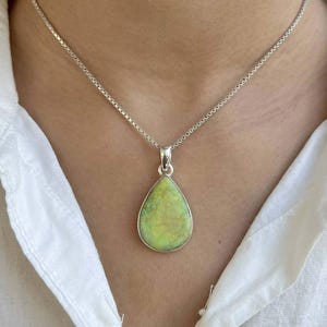 Monarch Opal Pendant / 925 Sterling Silver Pendant / Healing Gemstone / Monarch Opal Jewelry / Pear Cab / Statement Monarch Opal Pendants