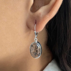 Super Seven Earring / 925 Sterling Silver Earring / Healing Gemstone / Super Seven / Gifts For Her / Oval / Statement Super Seven Earring
