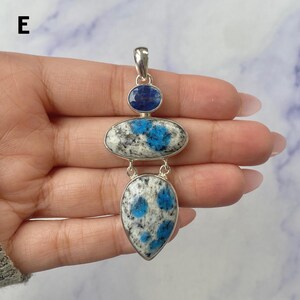 K2-Jaspis-Anhänger / 925er Sterlingsilber / Heilstein / Natürlicher K2-Jaspis-Schmuck / Geschenk für Sie / Statement-Anhänger Bild 11
