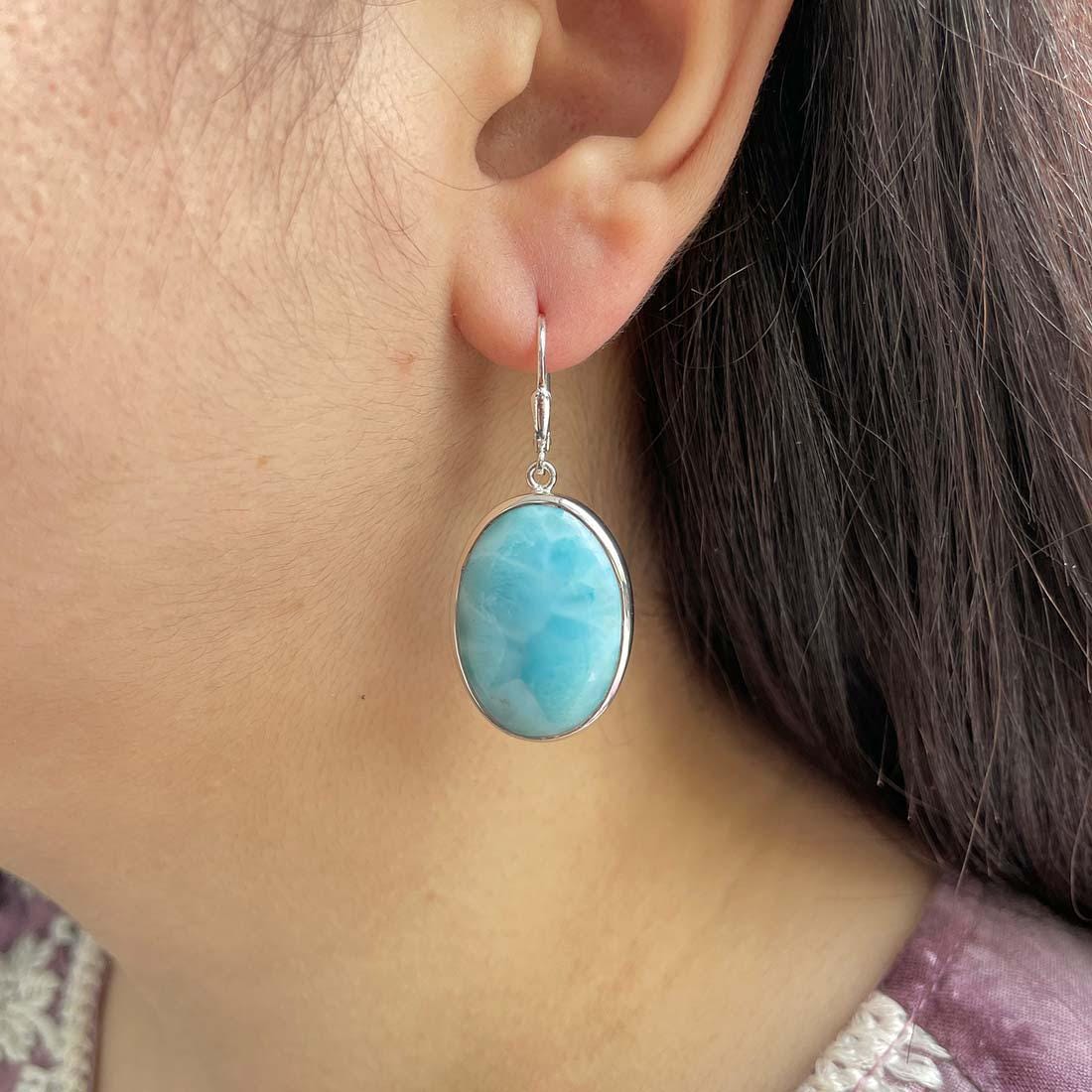 イヤリング&ネックレスチャームセット　ラリマー　匿名配送 楽天市場】New チャーム パーツ【ラリマー 翡翠】パワーストーン