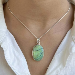 Monarch Opal Pendant / 925 Sterling Silver Pendant / Healing Gemstone / Monarch Opal Jewelry / Oval Cab / Statement Monarch Opal Pendants