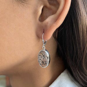 Super Seven Earring / 925 Sterling Silver Earring / Healing Gemstone / Super Seven / Gifts For Her / Oval / Statement Super Seven Earring