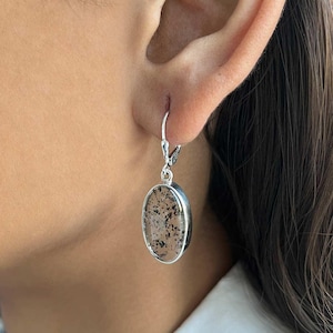 Super Seven Earring / 925 Sterling Silver Earring / Healing Gemstone / Super Seven / Gifts For Her / Oval / Statement Super Seven Earring