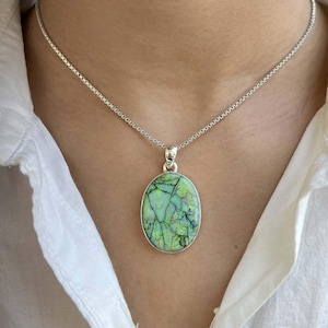 Monarch Opal Pendant / 925 Sterling Silver Pendant / Healing Gemstone / Monarch Opal Jewelry / Oval Cab / Statement Monarch Opal Pendants