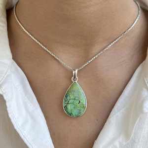 Monarch Opal Pendant / 925 Sterling Silver Pendant / Healing Gemstone / Monarch Opal Jewelry / Pear Cab / Statement Monarch Opal Pendants