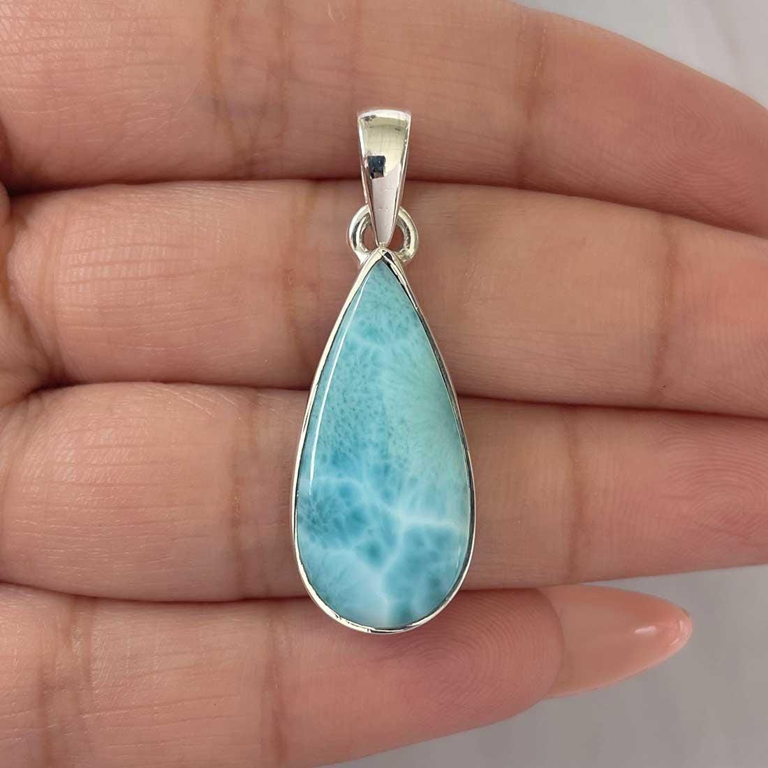 ラリマー ペンダント / 925 スターリング シルバー ペンダント