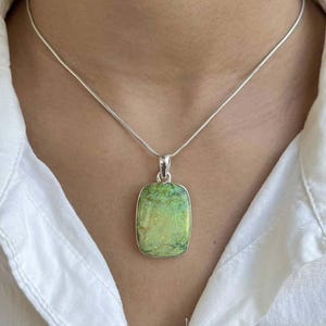 Monarch Opal Pendant / 925 Sterling Silver Pendant / Healing Gemstone / Monarch Opal Jewel / Octagon Cab / Statement Monarch Opal Pendant