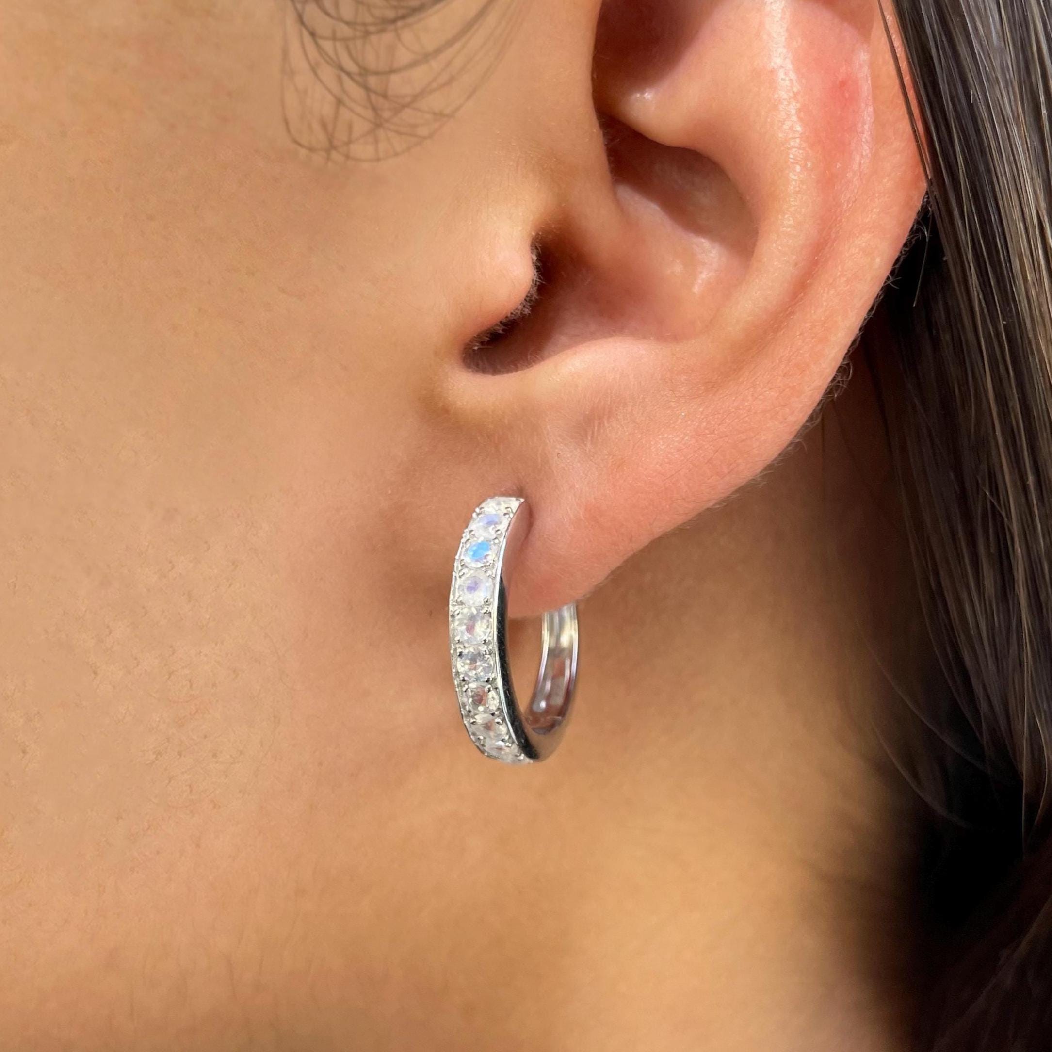VONALA Orecchini a forma di luna e stella, in argento Sterling 925