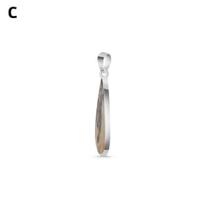 Colgante de ágata paisajística / Plata de ley 925 / Piedra preciosa curativa / Joya de ágata paisajística / Regalos para ella / Colgante llamativo imagen 12