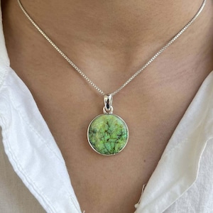 Monarch Opal Pendant / 925 Sterling Silver Pendant / Healing Gemstone / Monarch Opal Jewelry / Round Cab / Statement Monarch Opal Pendant