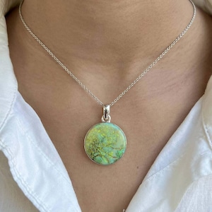 Monarch Opal Pendant / 925 Sterling Silver Pendant / Healing Gemstone / Monarch Opal Jewelry / Round Cab / Statement Monarch Opal Pendant