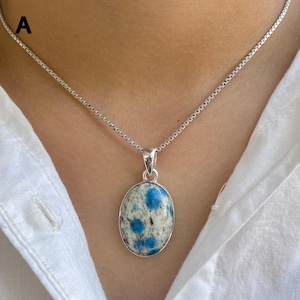 K2 Jasper Pendant / 925 Sterling Silver / Healing Gemstone / Natural K2 Jasper Jewel / Gift For Her / Oval Cab / Statement Pendant