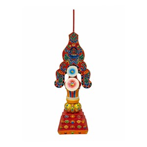 18-Inch Torma, Handmade Tibetan Torma, Painted