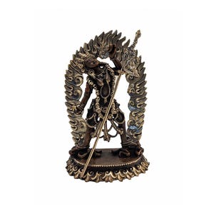Silver Plated Vajrayogini Statue: 4-Inch Buddhist Miniature