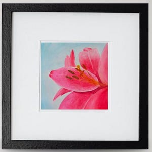 Watercolor painting - Flowers - 38x38 cm