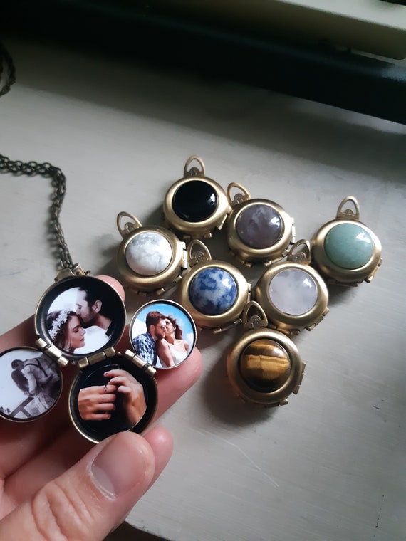 4 Photo Locket Family Locket 4 Way Locket Unique Locket Locket