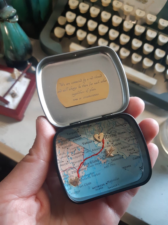Custom Map Gift: Long Distance Relationship Keepsake