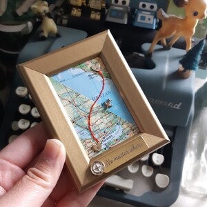 Long Distance Gift Two Maps in One Custom Map Gift Maps in - Etsy