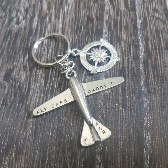 Fly Safe Fly Safe Daddy Pilot Gift Travel Gift Airplane Keychain Custom Airplane Keychain Airplane Gift Business Travel Gift Plane Etsy Australia
