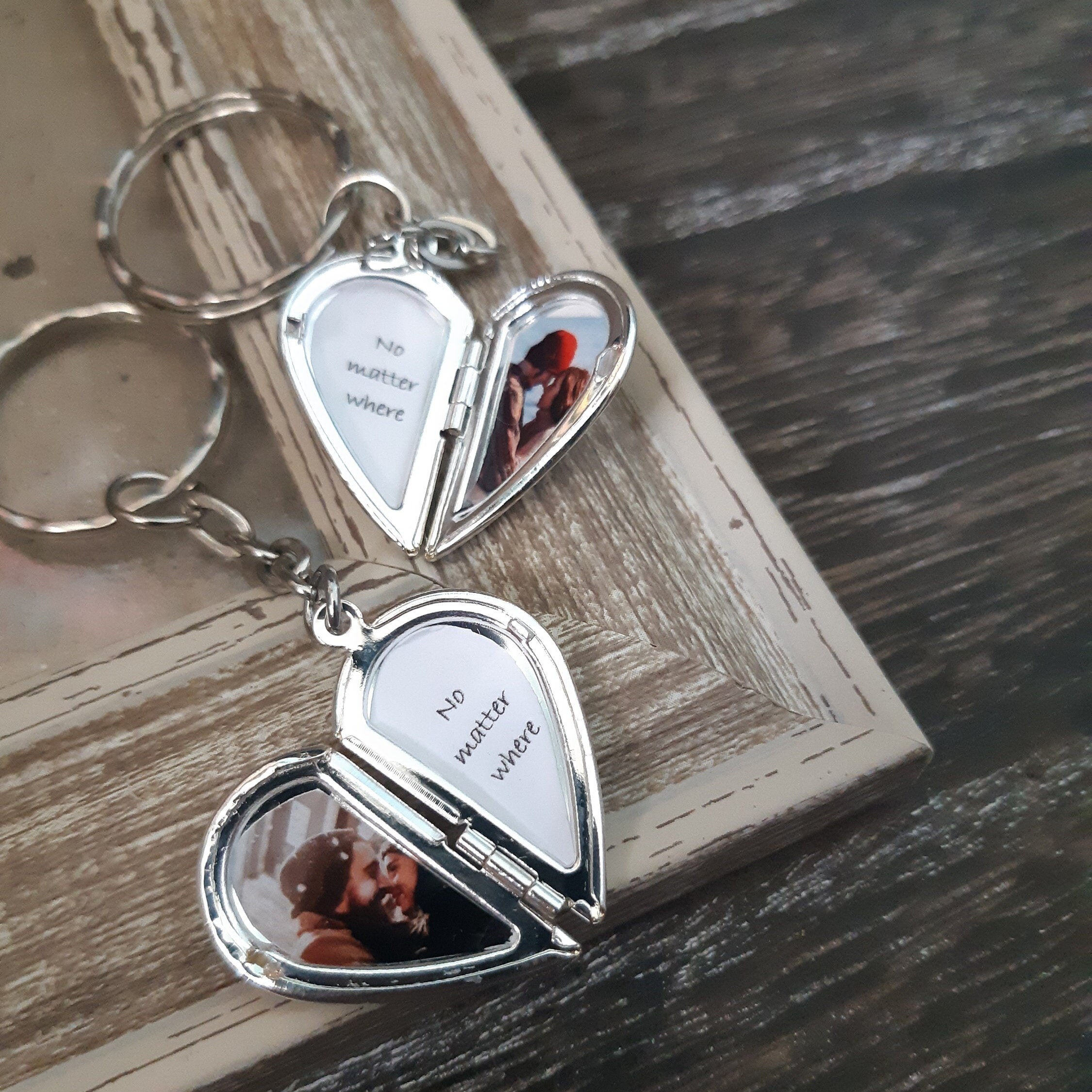 Softball Wallet Card Insert and Heart Keychain Set