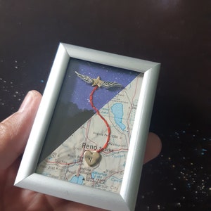 Memorial gift, in remembrance, brother remembrance, memorial frame, siblings remembrance, red string of fate, miss you gift, small memorial