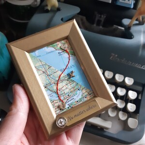 Long Distance Gift Two Maps in One Custom Map Gift Maps in - Etsy