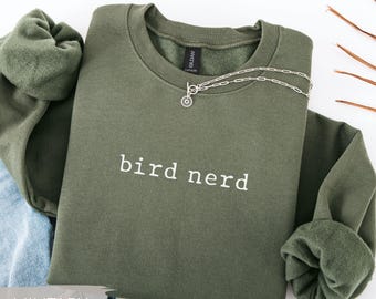 Bird Nerd Sweatshirt: Funny Nature Lover Minimalist Sweater