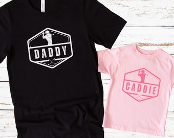 Father's Day Matching Golf Shirt, Funny Father Son Matching Tee, Daddy Daughter Matching Golf Shirt, Dad and Baby Shirt, Gift For Golf Lover