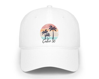 50th Birthday Hats, Cabo Birthday Caps, Cabo Destination Birthday Caps, 1975 birthday Caps, Group birthday hats.