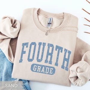 Fourth Grade Teacher Shirt, Comfort Colors Fourth Grade Team Tee, Personalized 4th Grade Back to School Shirt, Fourth Grade Group Matching Sand