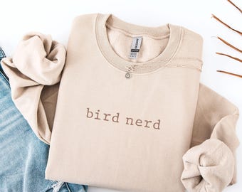 Bird Nerd Sweatshirt: Funny Nature Lover Minimalist Sweater