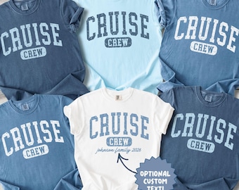 Family Cruise Shirts: Comfort Colors Matching Cruise Crew Tshirts, Cruise Gifts, Birthday Cruise, Spring Break, Baby, Toddler, Youth, Adult