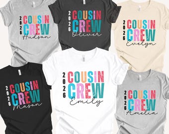 Cousin Crew Personalized T-Shirts, Custom Cousin Crew Shirts, Matching Family Reunion Tshirts, Cousin Crew Sweatshirt, Cousin Crew Hoodie