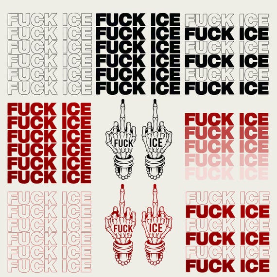 Fuck Ice Svg PNG, Anti-Trump Fuck Ice Svg Png, Abolish ICE Png, Human Rights Activist, Activism Apparel, Chinga La Migra Png