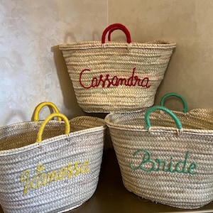Strandtasche personalisierte Geschenk Monogramm Tasche Korb, Brautdusche Taschen, kundenspezifische Strohtaschen, kundenspezifische Strandtasche, kundenspezifische Strandtasche, gestickte Taschen