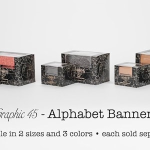 45 bannières alphabet graphiques