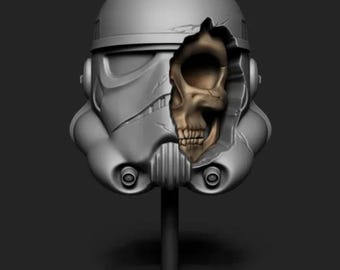 Star Wars Stormtrooper Helmet Skull-Stl-File- Download