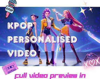 Spersonalizowana wiadomość wideo K-pop (urodziny/niespodzianka/ujawnienie koncertu)