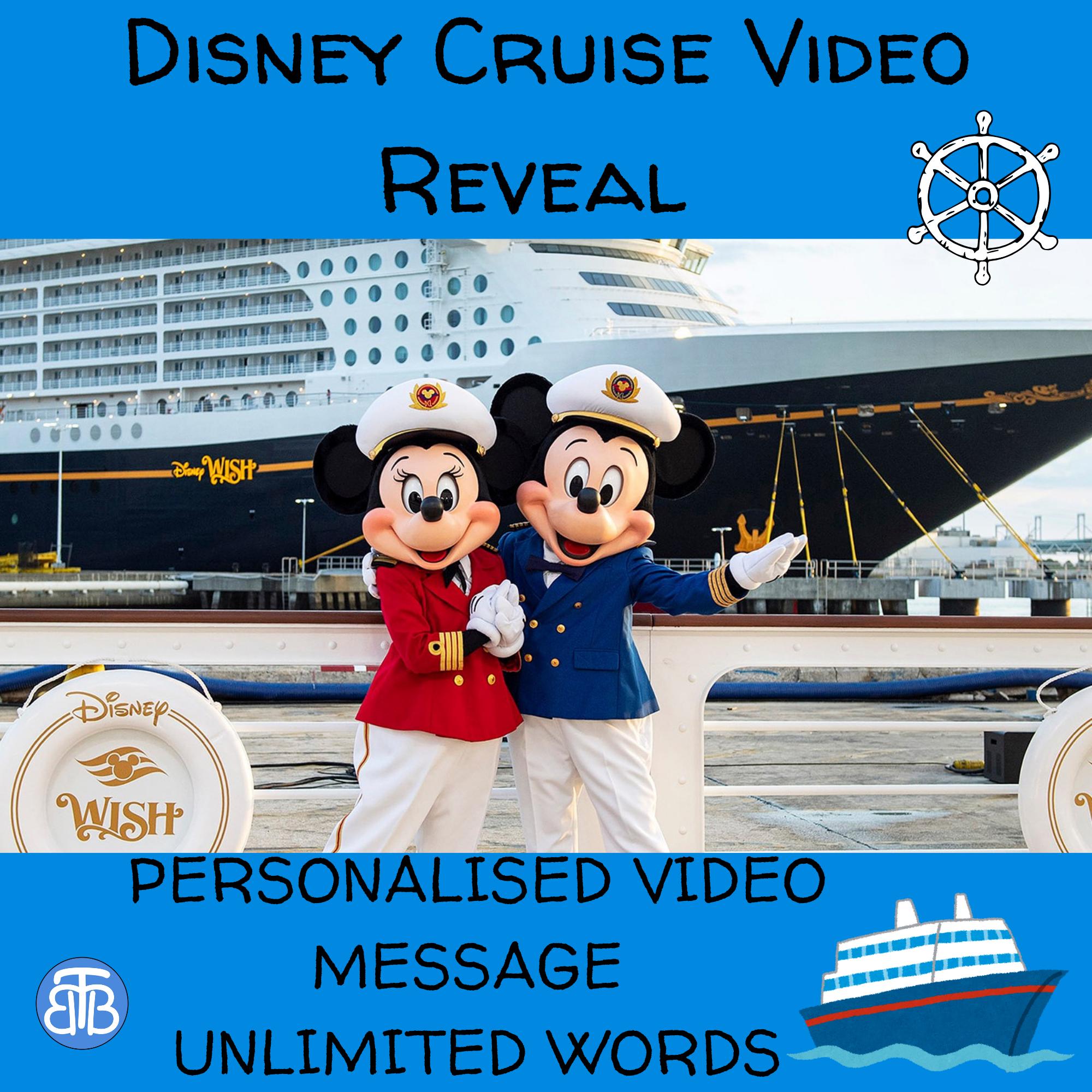 Disney Cruise - Personalised Surprise Trip Reveal Video Message