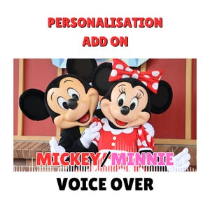 Personalisation Add on - Mickey/Minnie Mouse Voice Over
