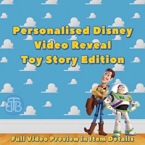 Toy Story - Video sorpresa personalizzato, rivelazione del viaggio a sorpresa per il tuo viaggio magico
